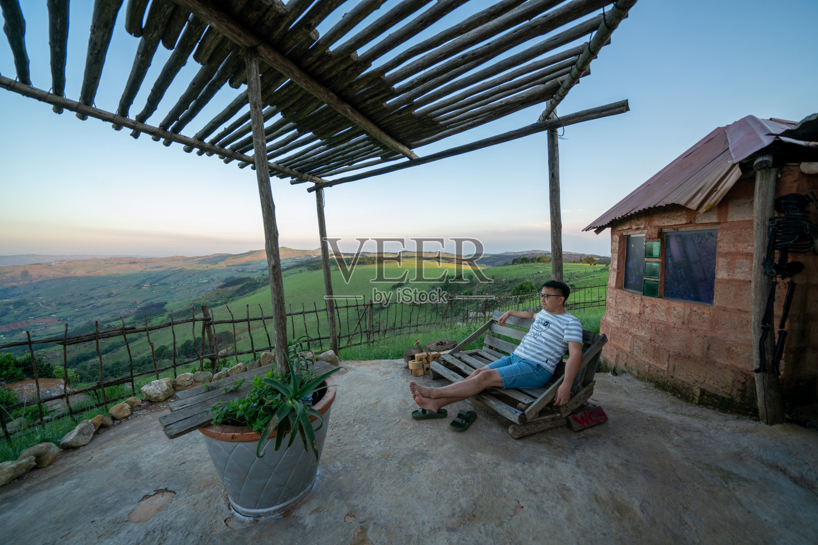 非洲斯威士兰的日落照片摄影图片