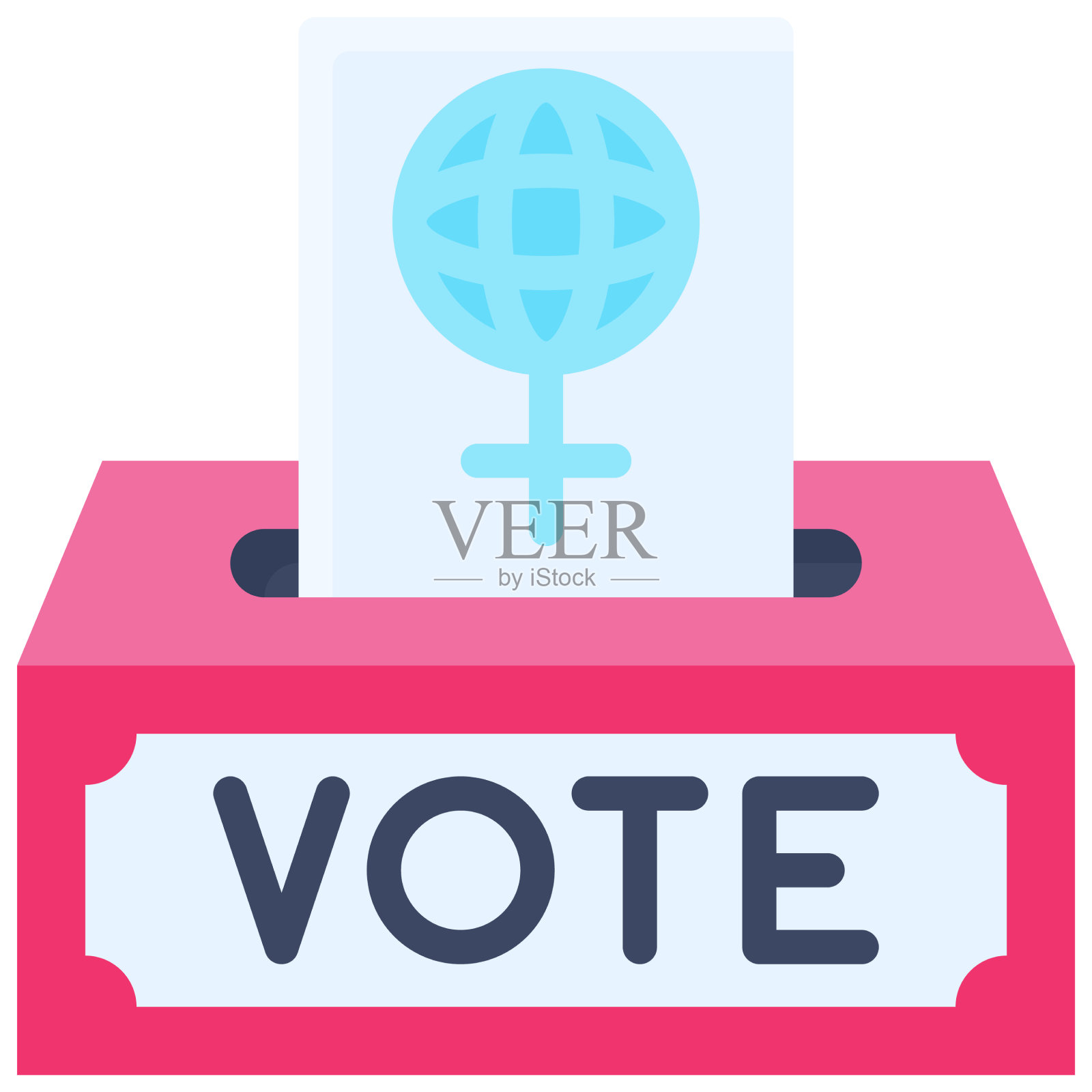 选举偶像与国际妇女节有关插画图片素材