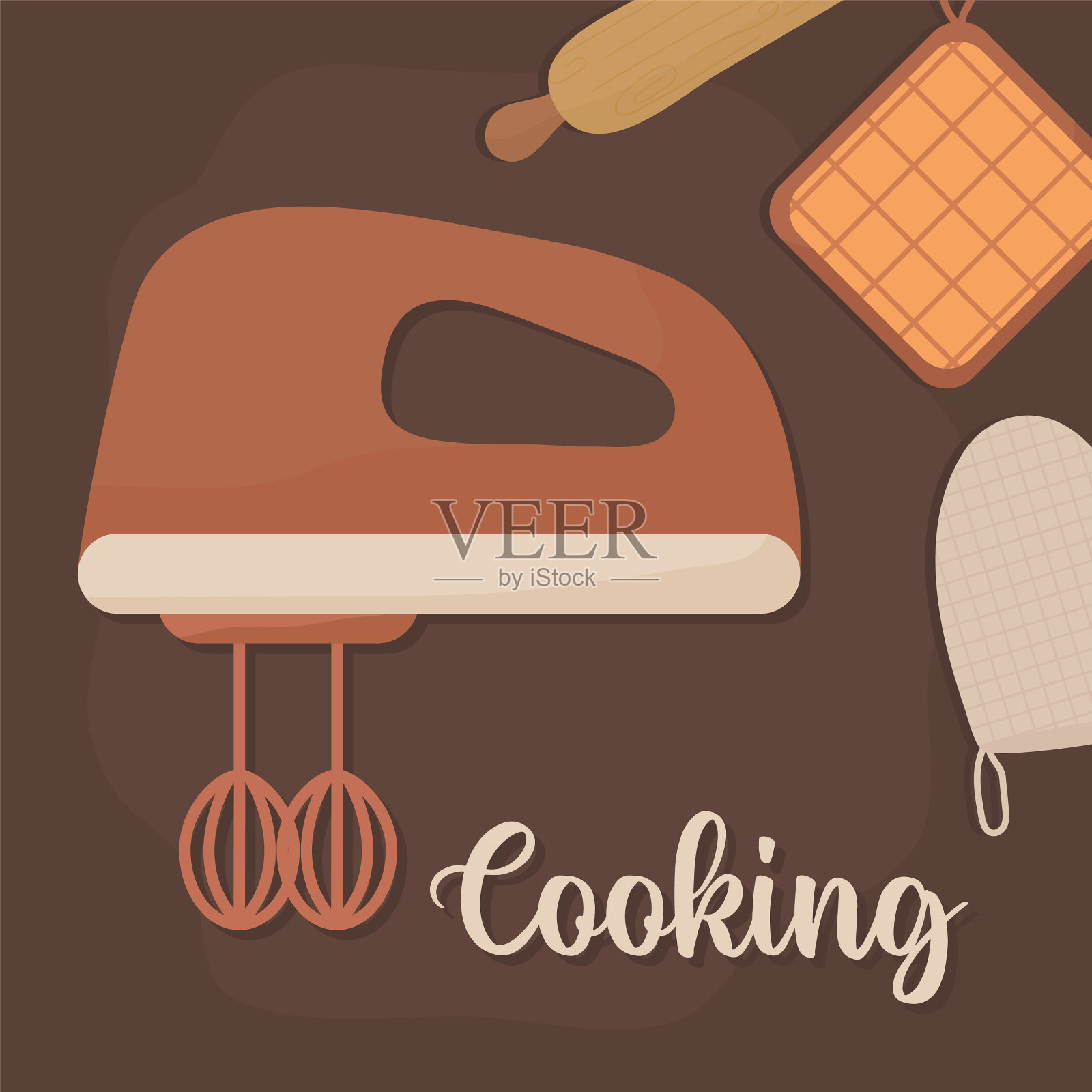 烹饪设备横幅插画图片素材