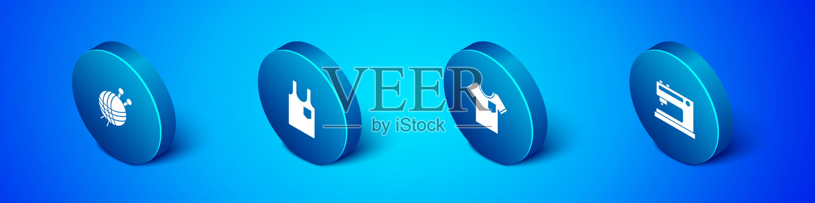 用针固定等距纱线球图标素材