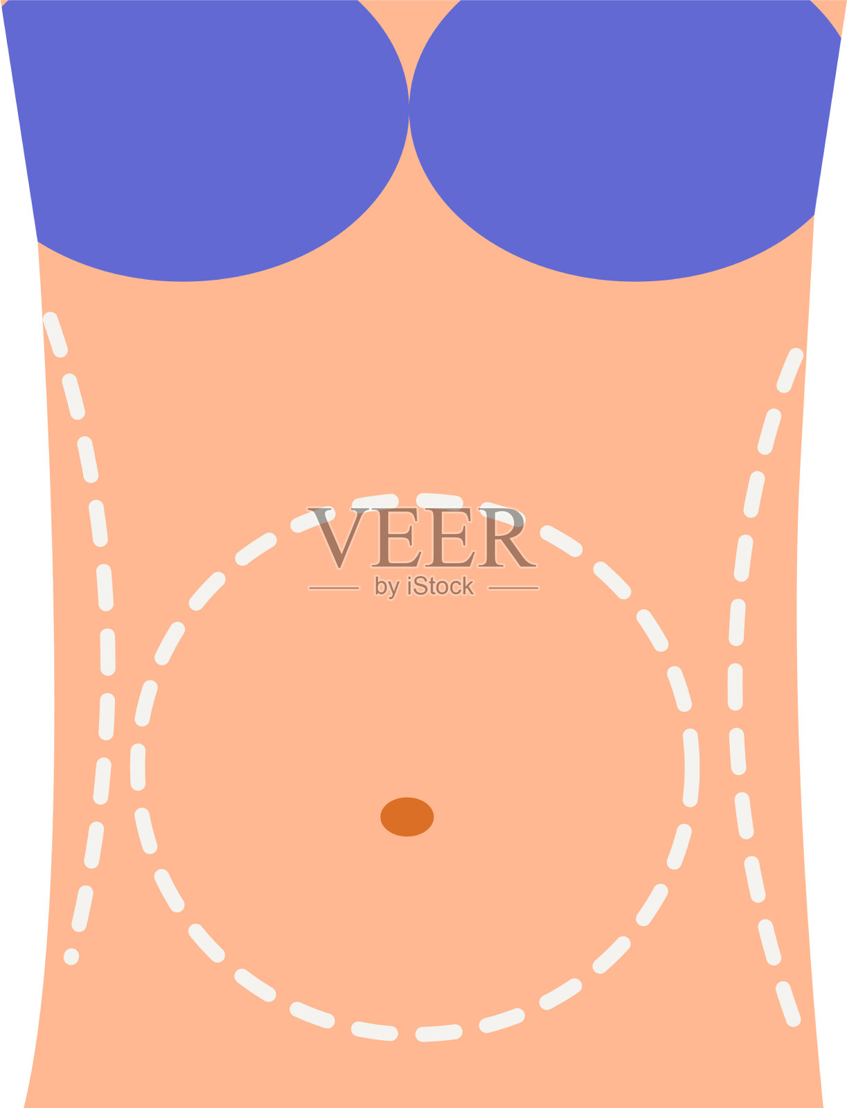 腹部整形手术组成设计元素图片