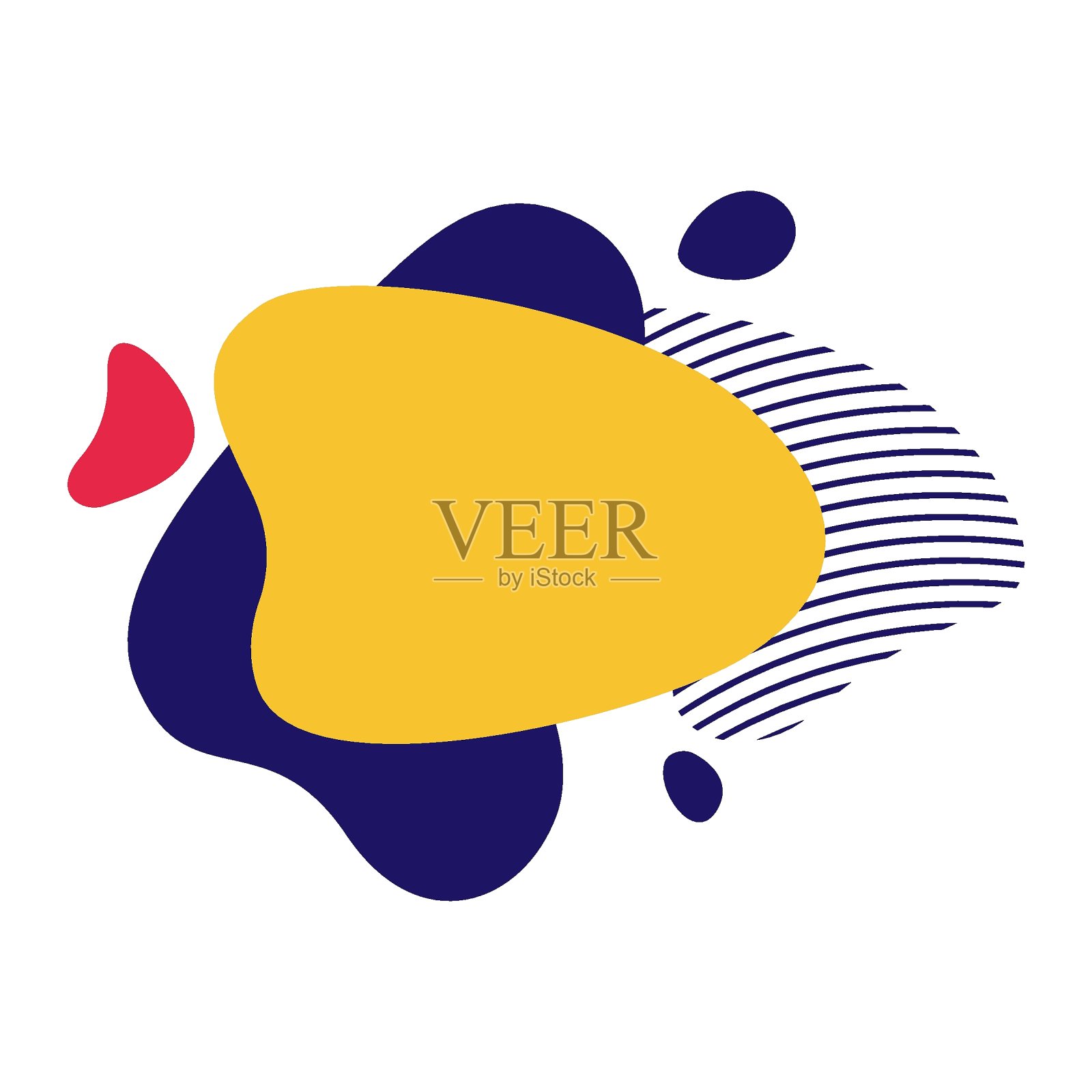 抽象的液体的形状。一组现代图形元素。流体动力彩色形式旗帜。梯度抽象液体形状。矢量插图。插画图片素材