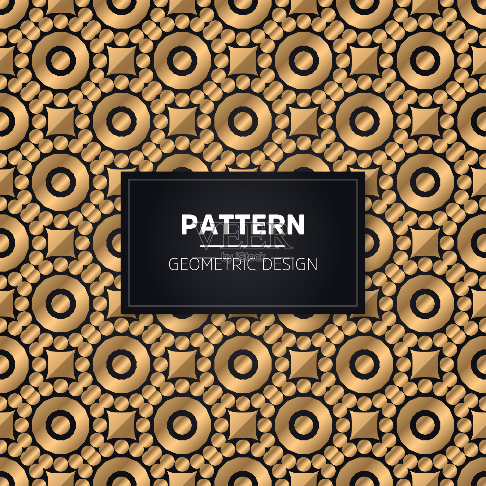 曼陀罗黄金无缝花纹豪华插画图片素材