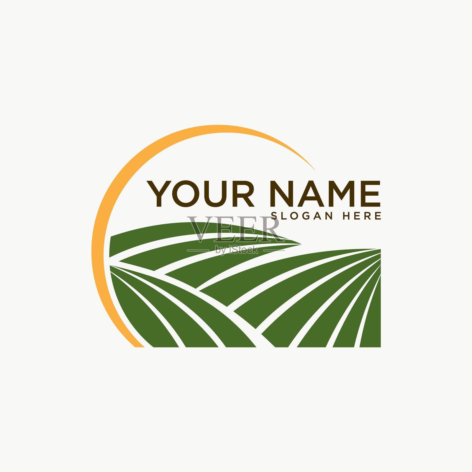 农业徽设计为农业徽插画图片素材