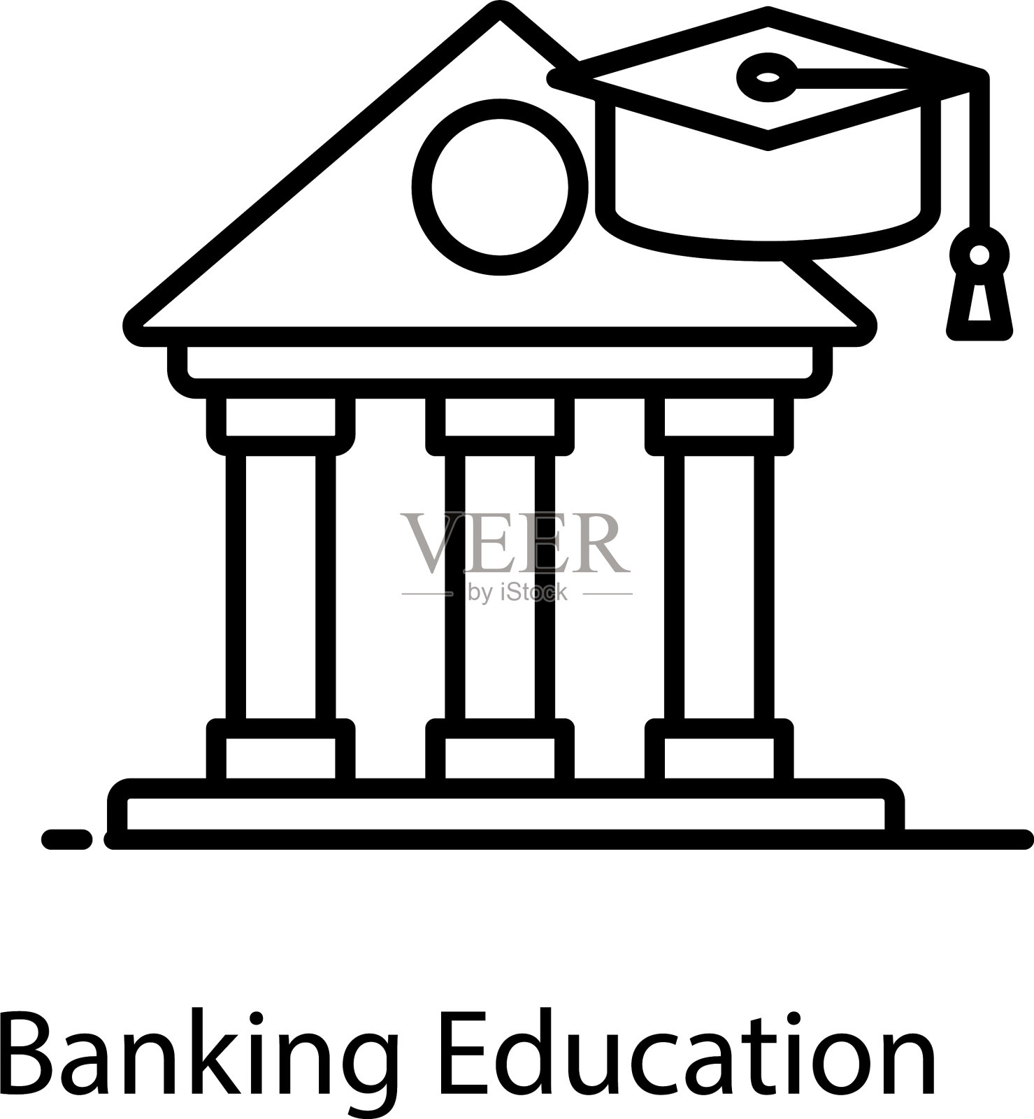 银行教育插画图片素材