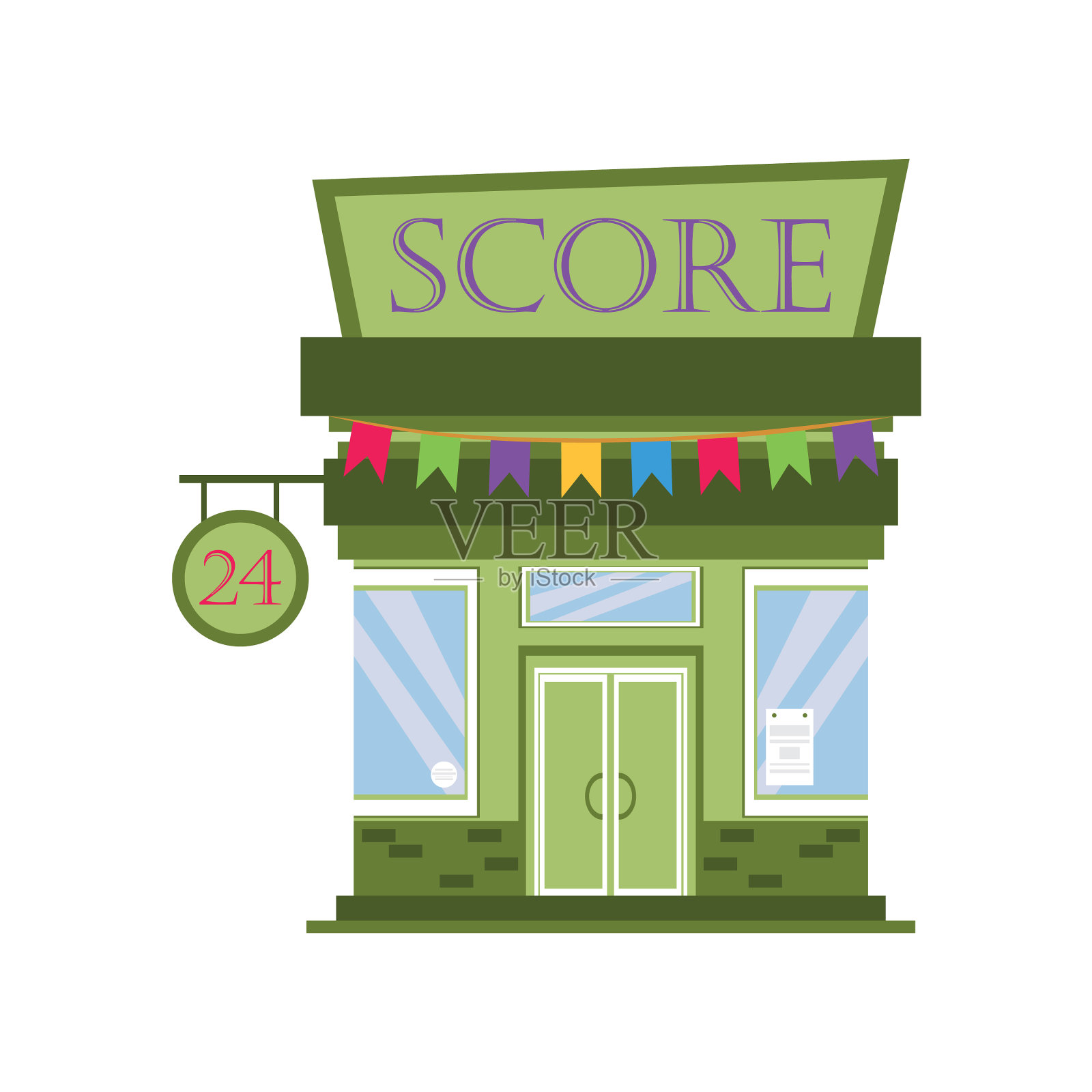 前建筑商店设计元素图片