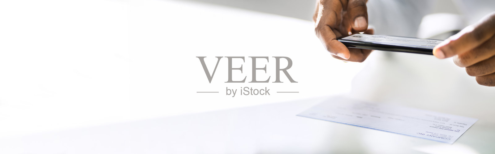 远程支票存款照片摄影图片