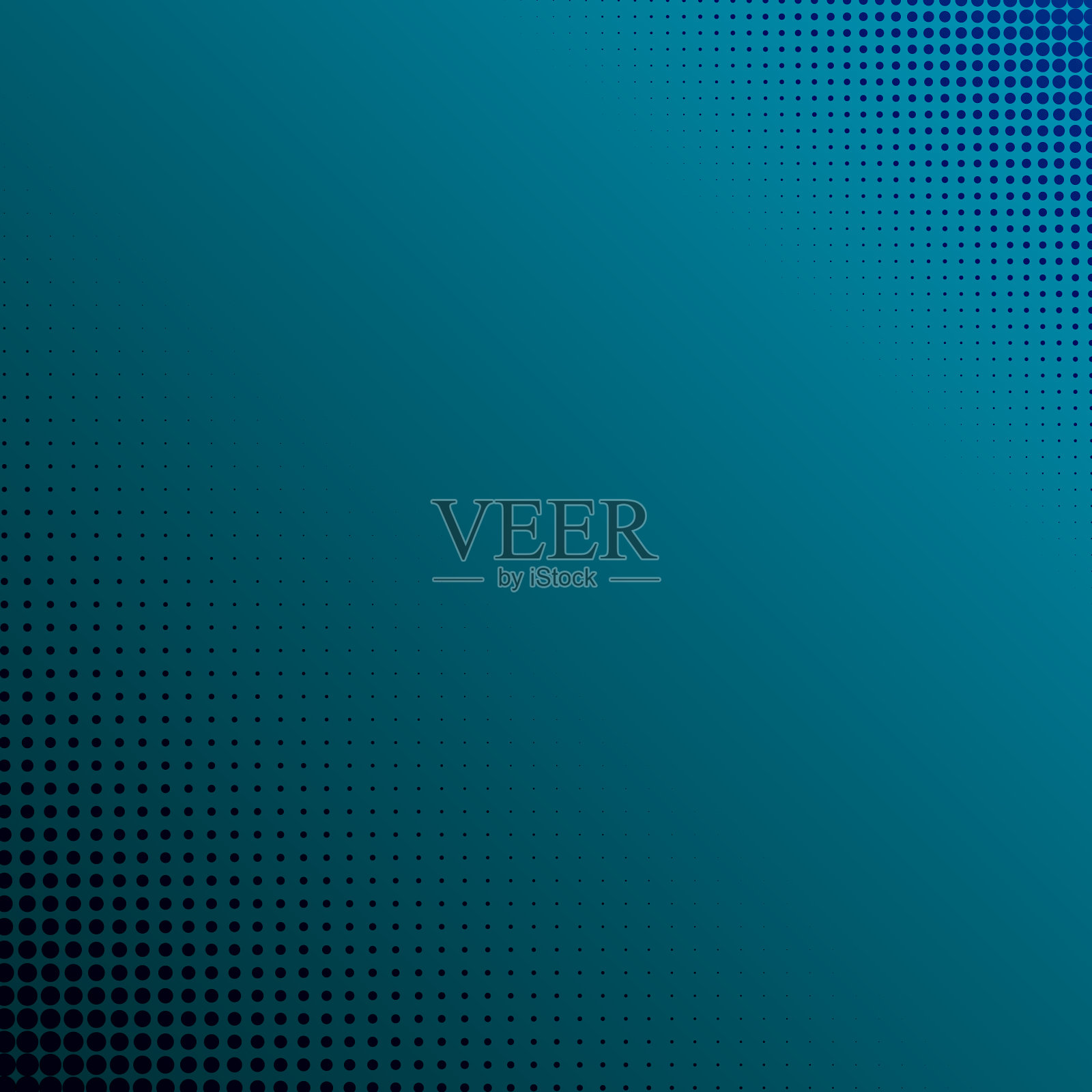 蓝色渐变抽象背景与点插画图片素材