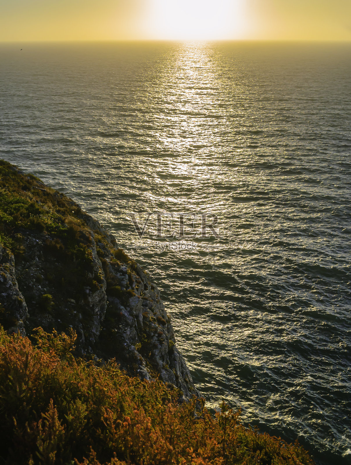 大西洋上的日落照片摄影图片