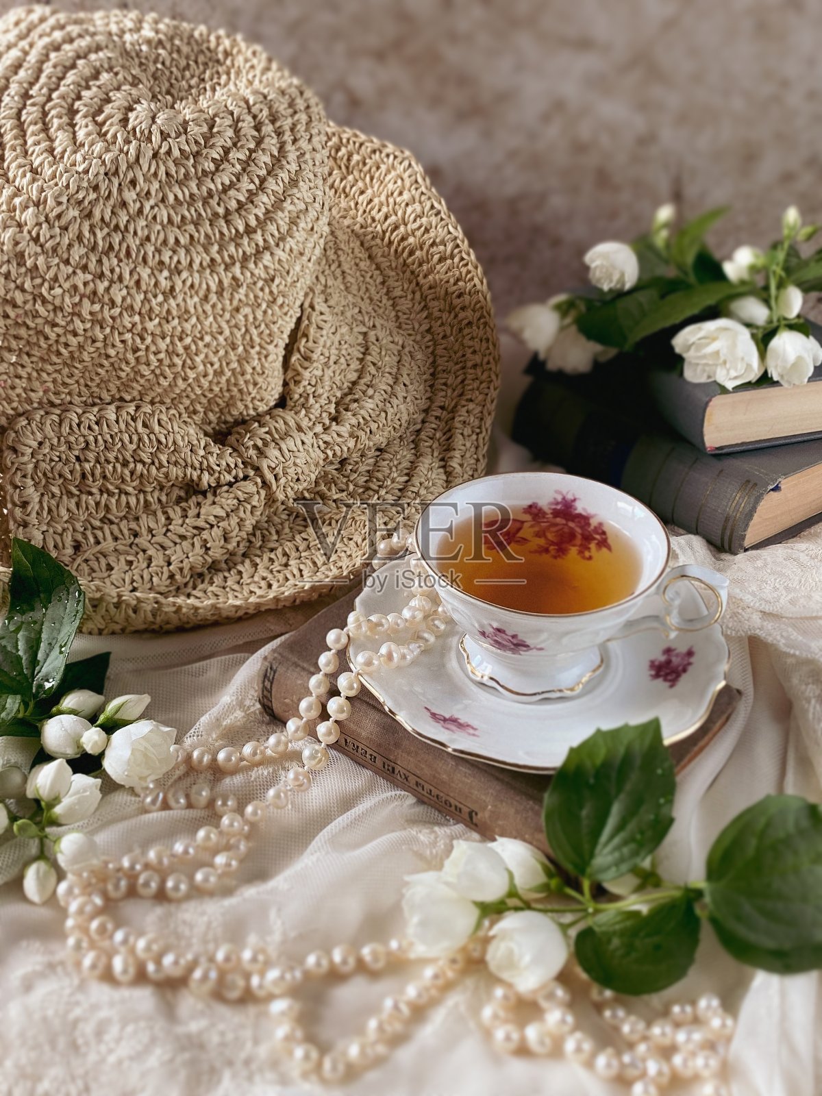 茉莉花茶静物照片摄影图片