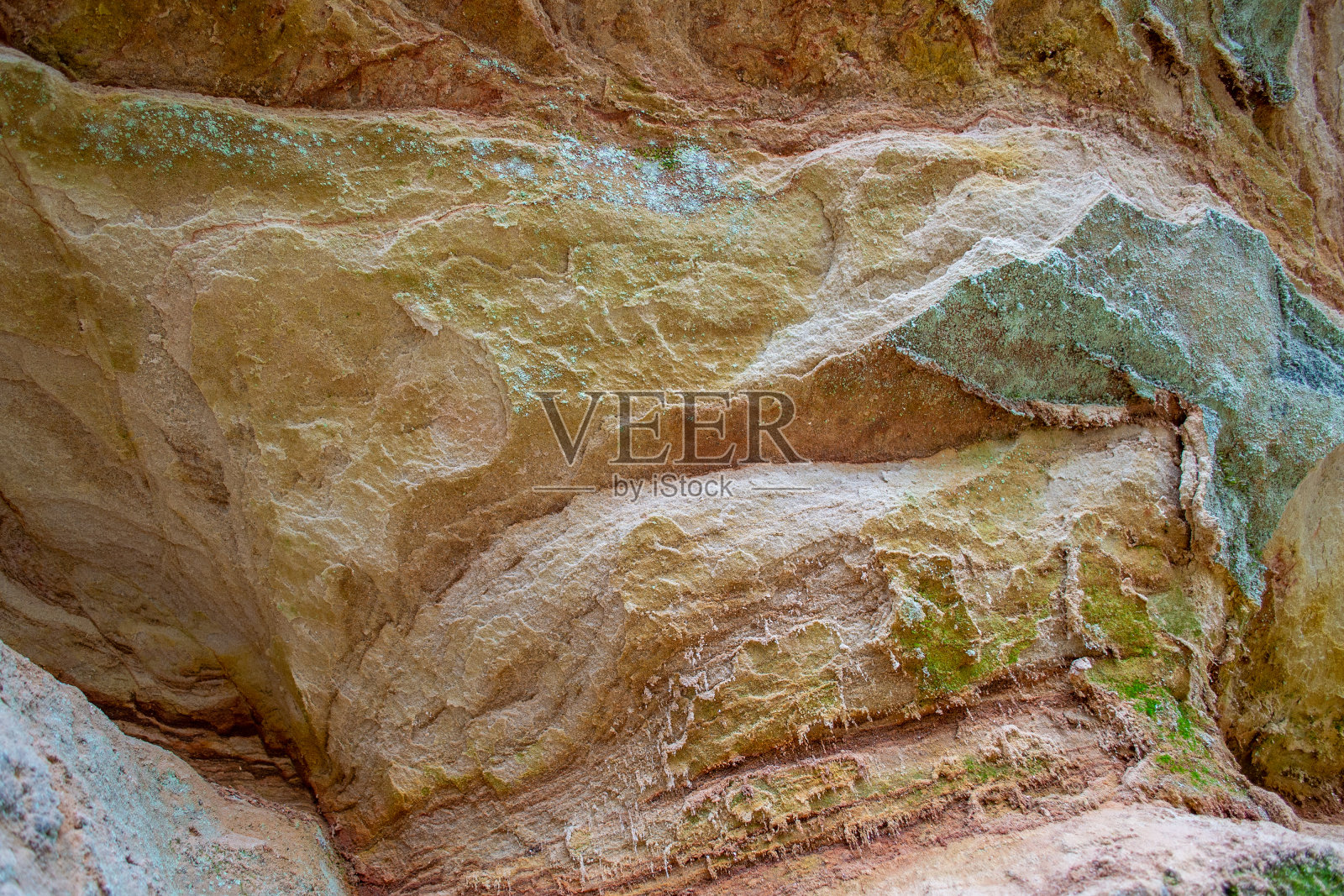 米黄色砂岩的细节，自然背景照片摄影图片