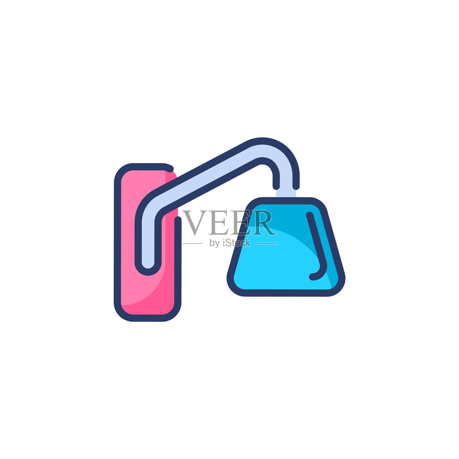 壁灯图标的标志插画图片素材