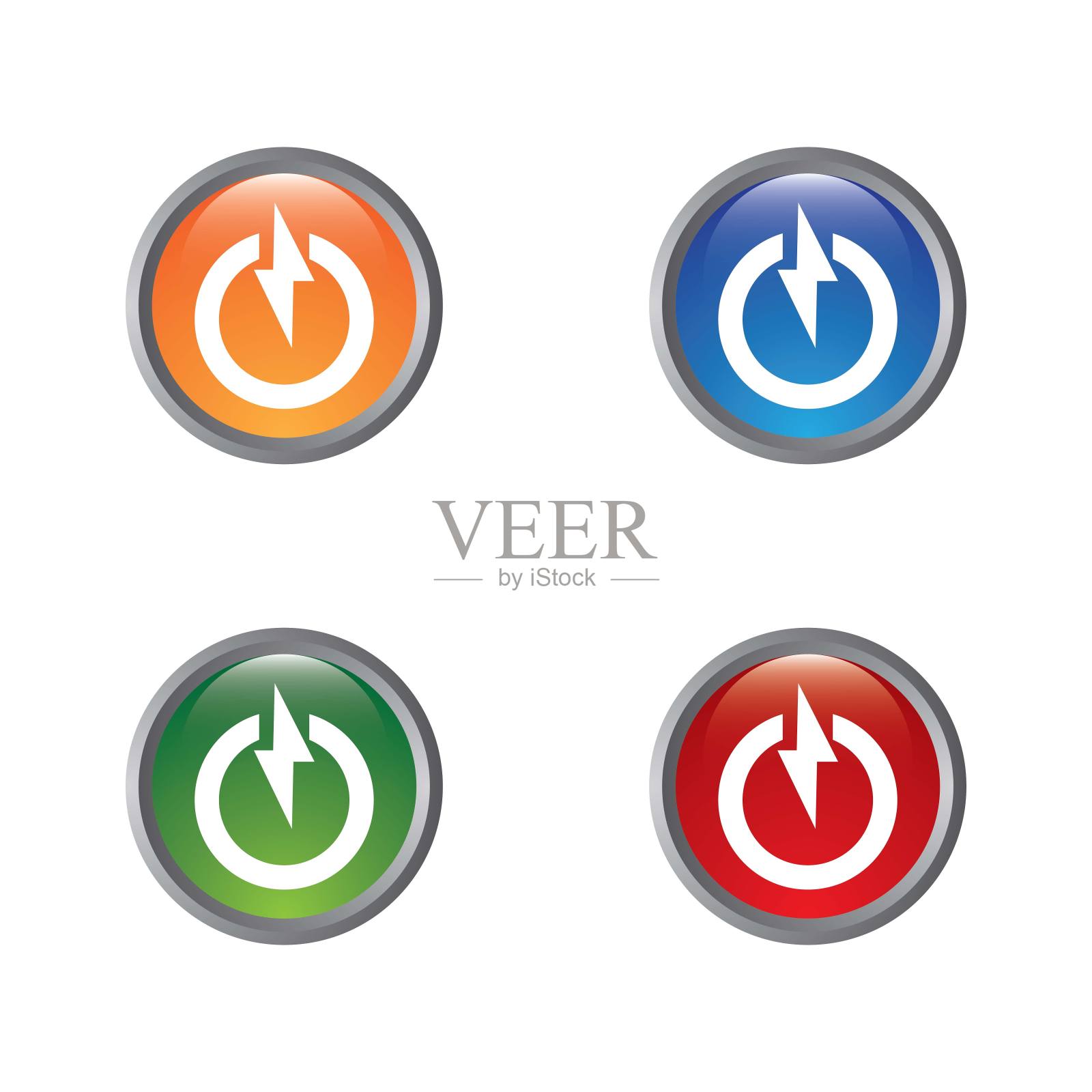 电源标志图标集图标素材