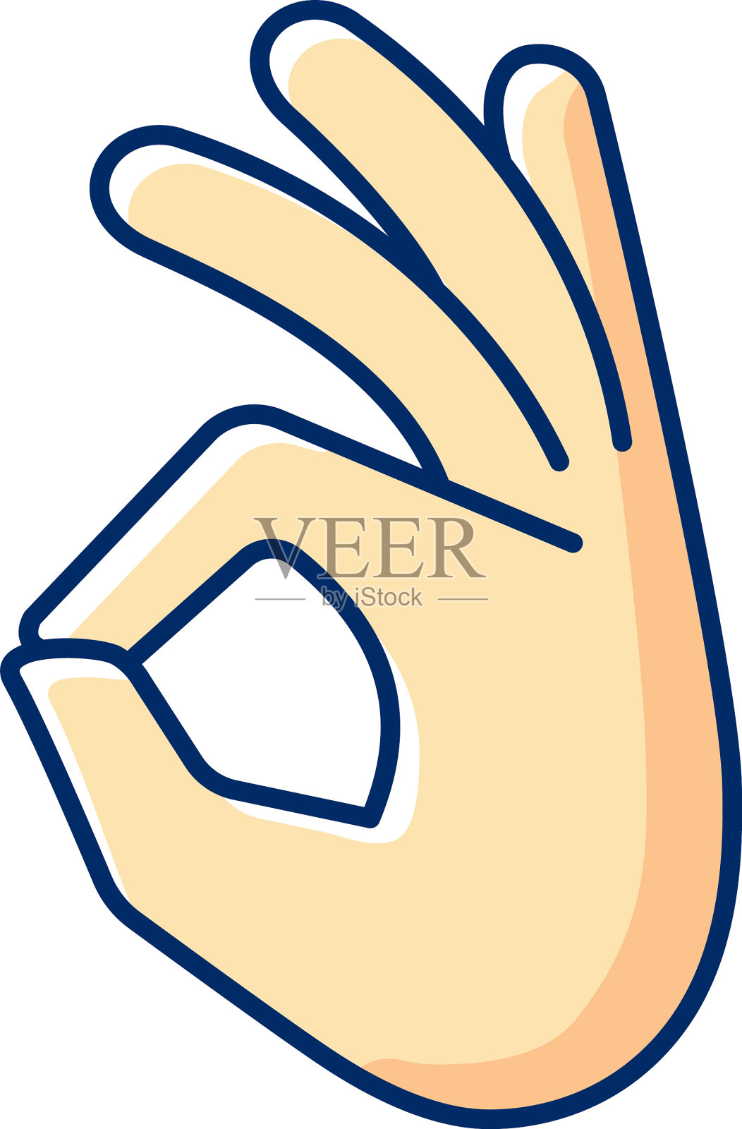 手势RGB颜色图标设计元素图片