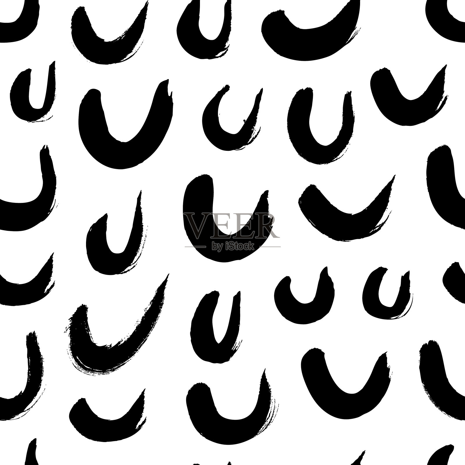 黑色和白色涂抹背景垃圾条纹插画图片素材