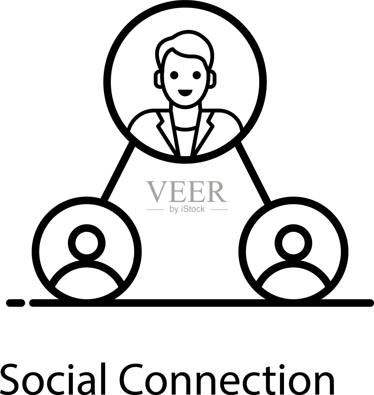 社会联系插画图片素材