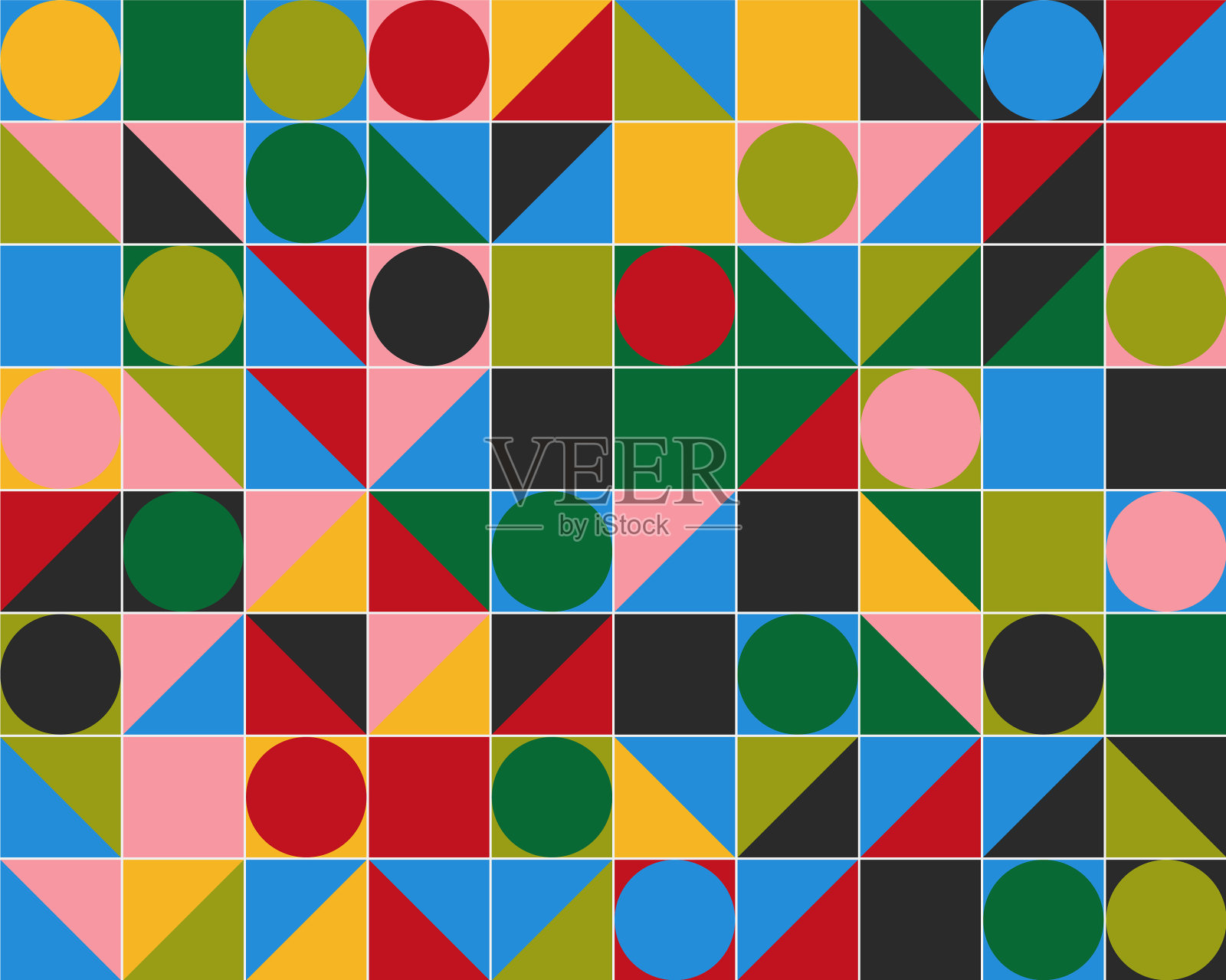 几何抽象元素设计插画图片素材