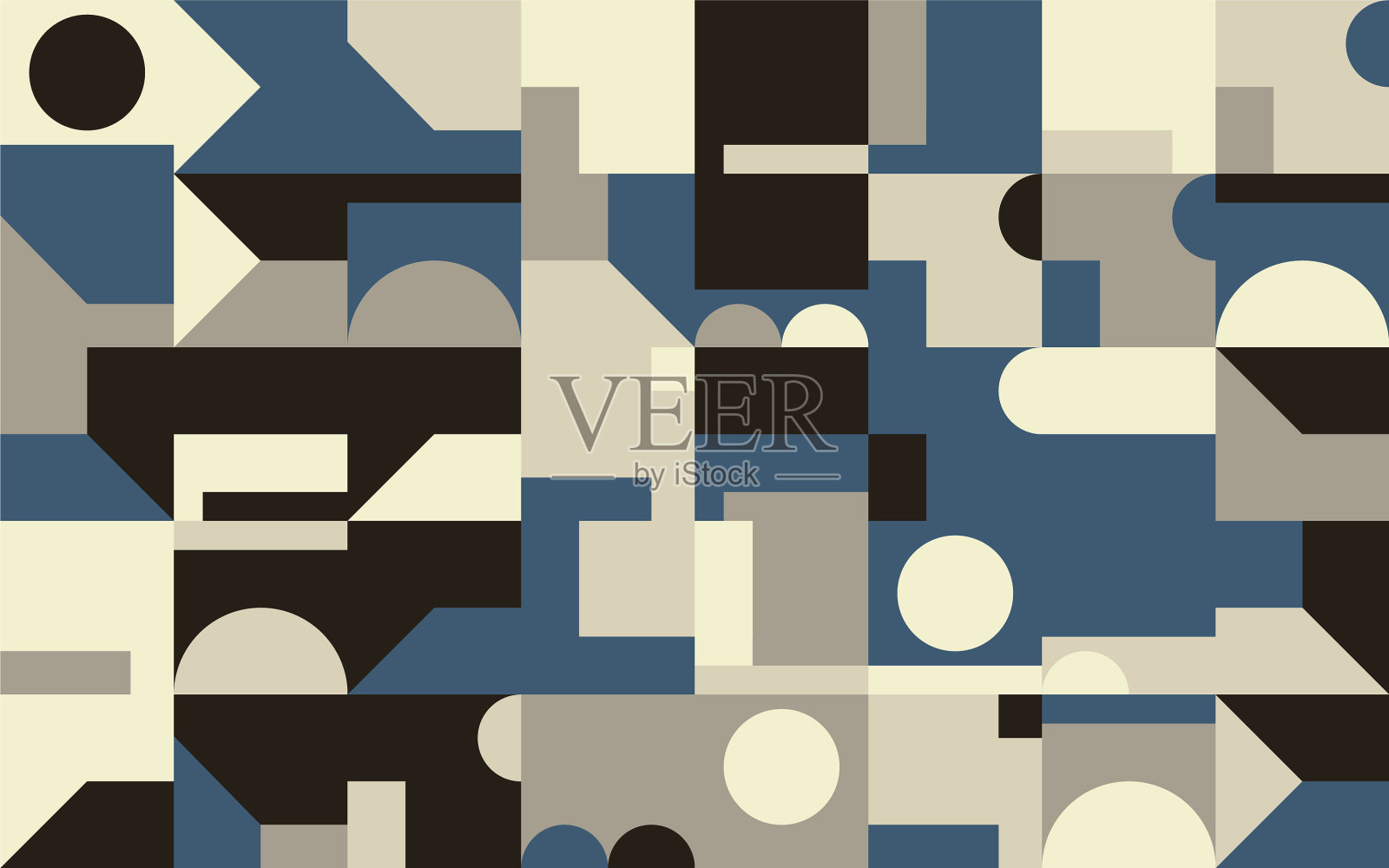 野兽派设计抽象图案插画图片素材