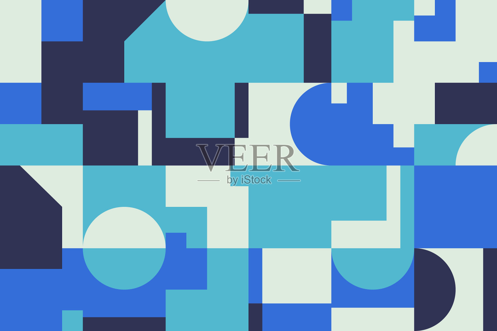 解构抽象图案设计插画图片素材