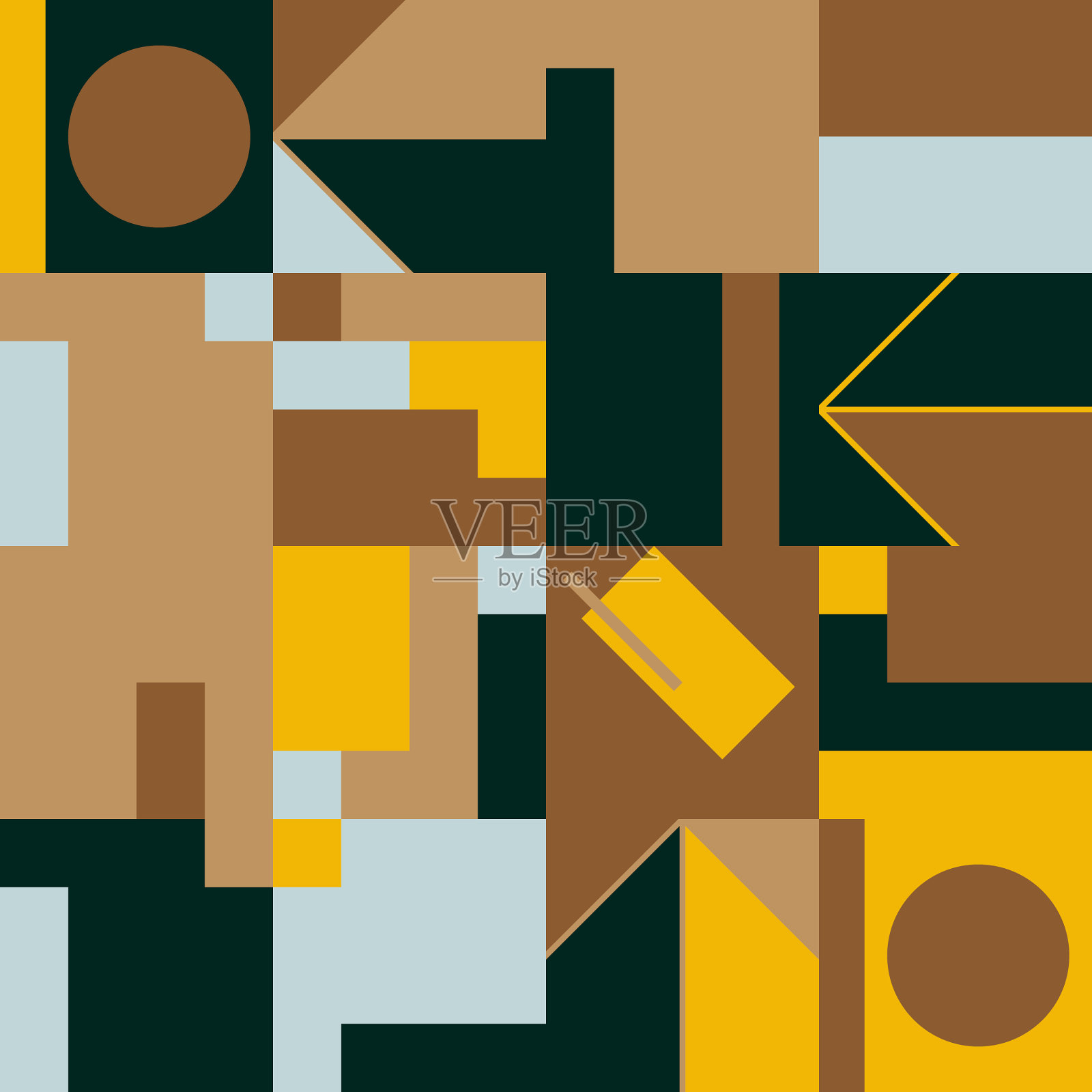 解构抽象图案设计插画图片素材