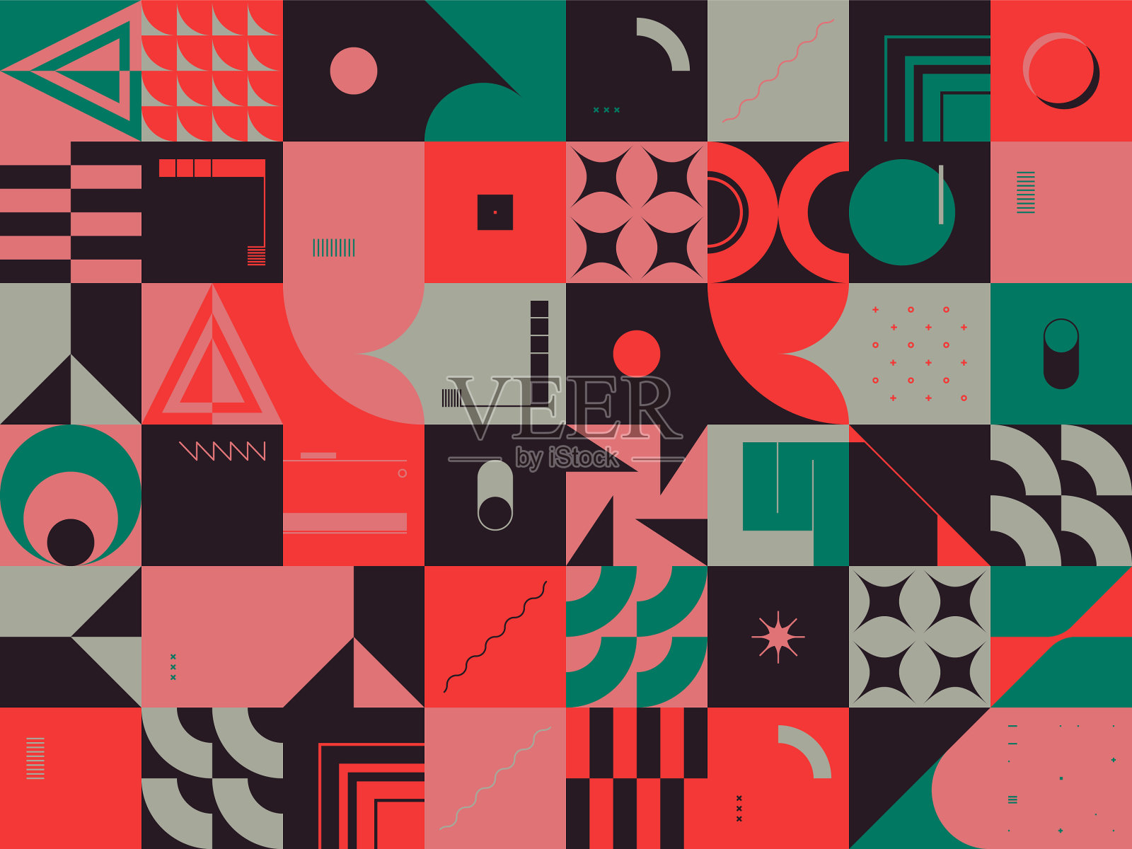 新现代主义艺术品图案设计插画图片素材