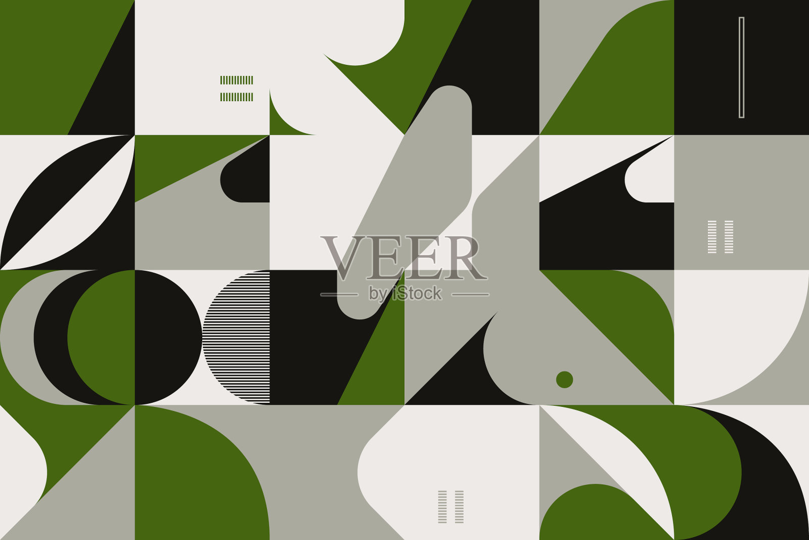 双色抽象图案设计插画图片素材