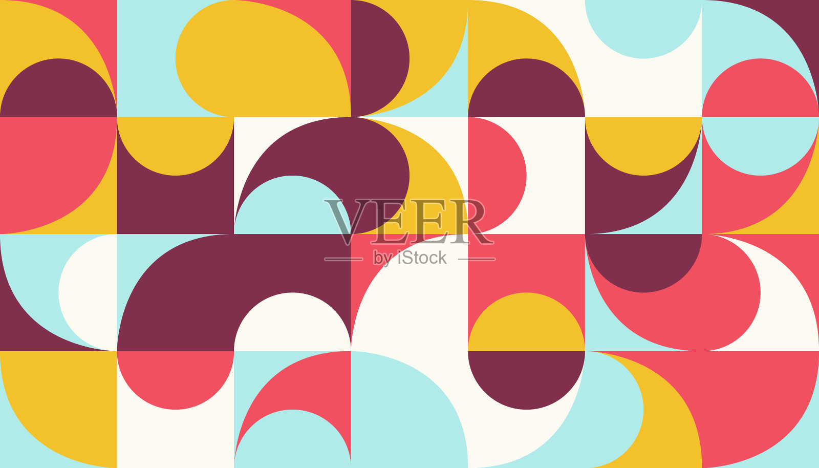 中世纪抽象图案设计插画图片素材