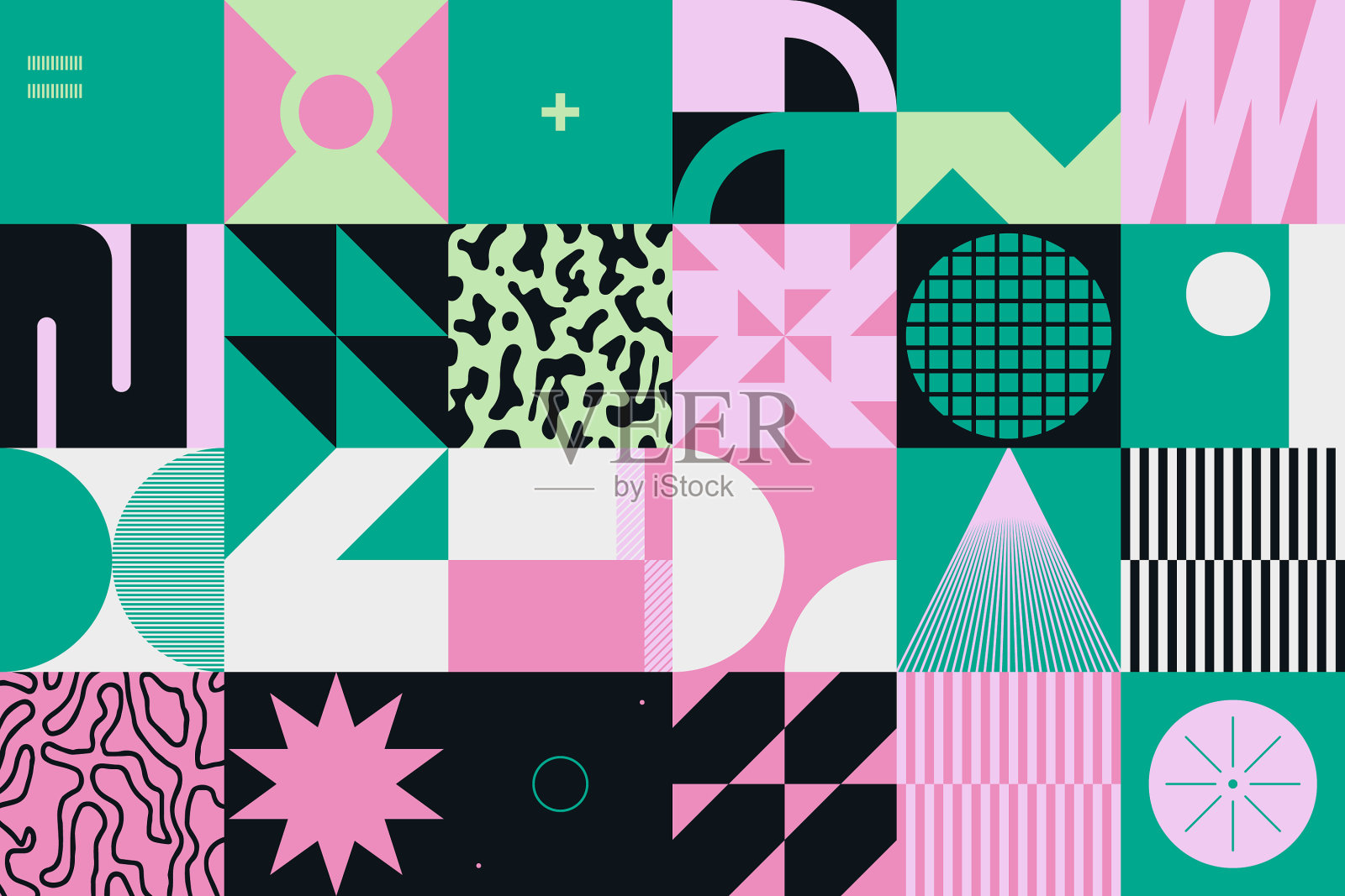 新现代主义艺术品图案设计插画图片素材