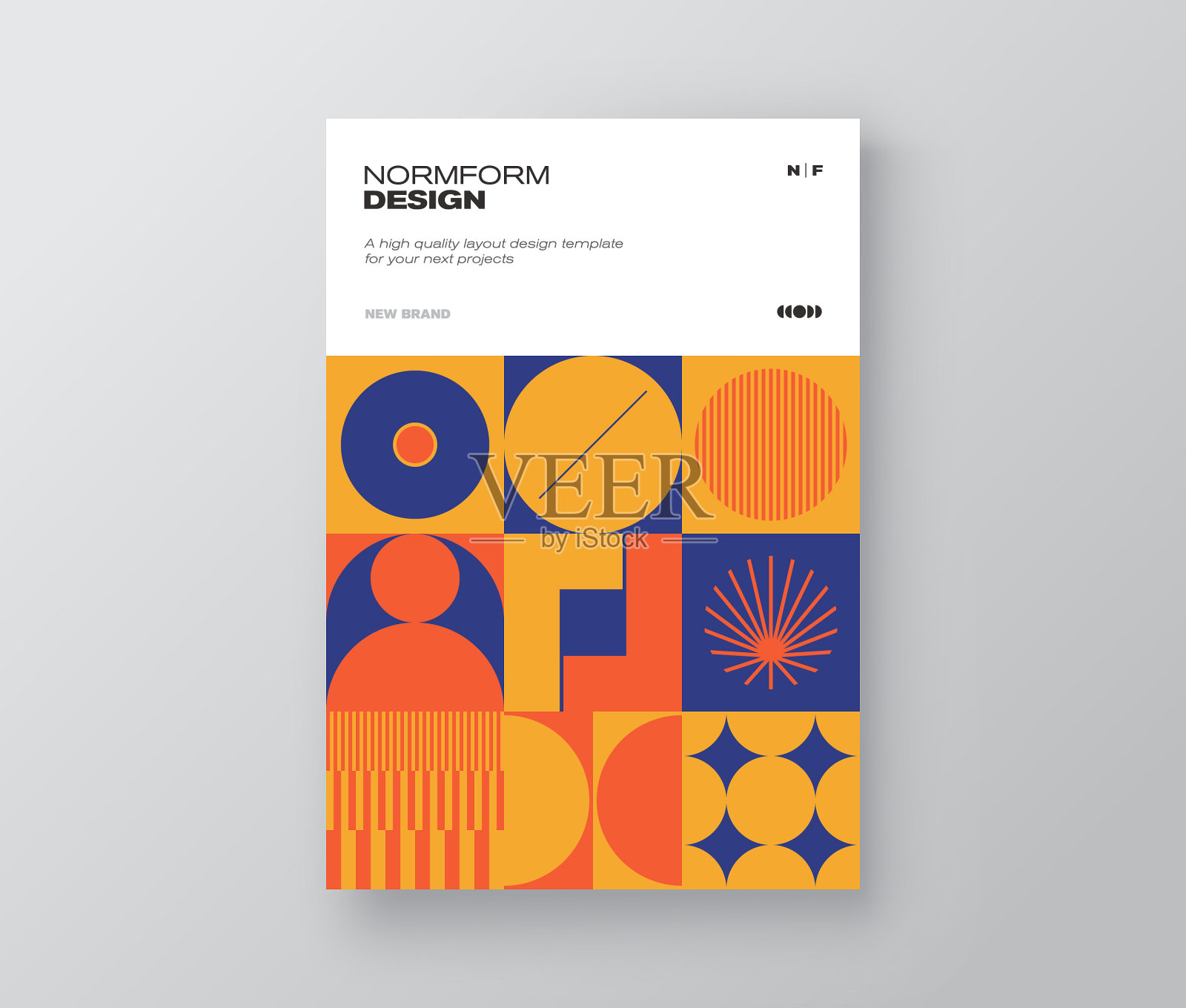 现代主义设计封面模型插画图片素材