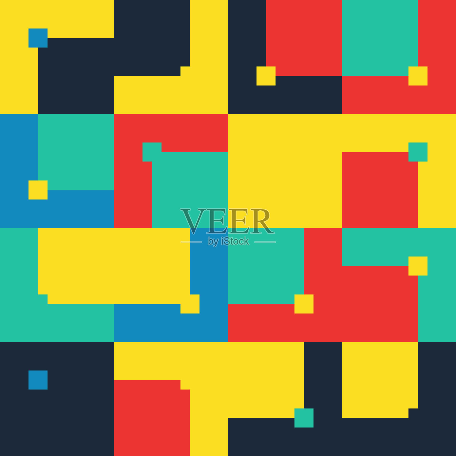 包豪斯抽象构图设计插画图片素材