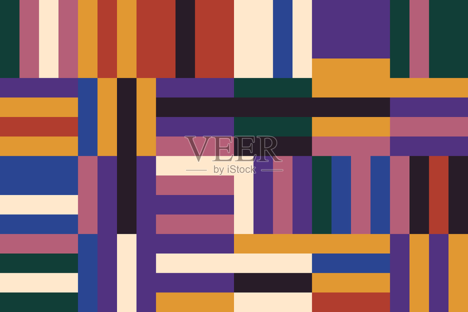 彩色几何图案设计插画图片素材