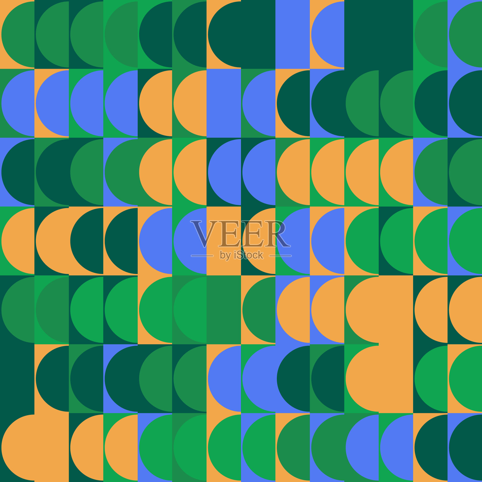 圆形抽象图案设计插画图片素材