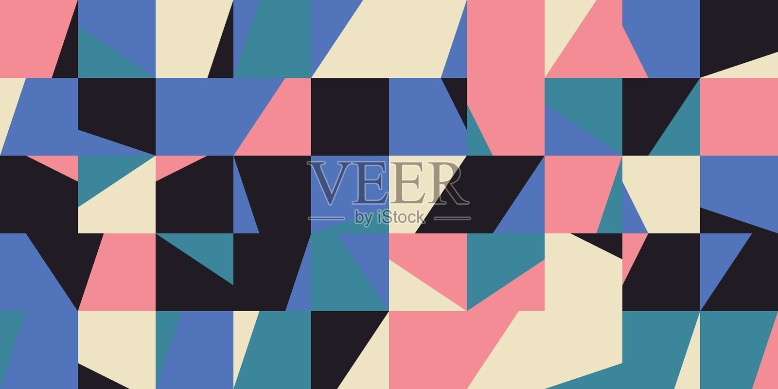 解构抽象图案设计插画图片素材