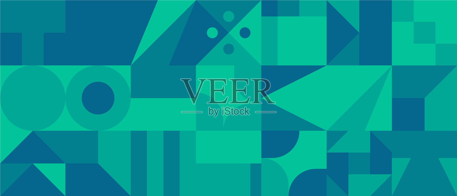 彩色几何图案设计插画图片素材