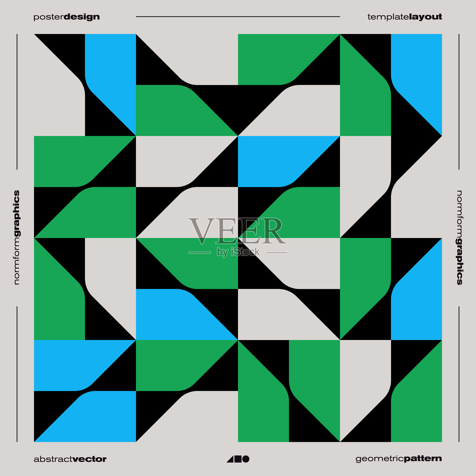 新现代招贴设计布局具有抽象性插画图片素材