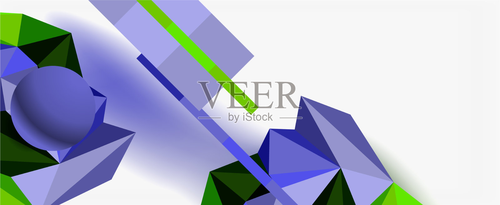 新潮的3d几何构图设计模板插画图片素材