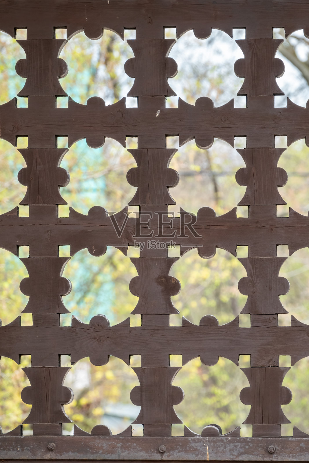 科洛门斯科耶的木栅门。Kolomenskoye,莫斯科,俄罗斯。照片摄影图片