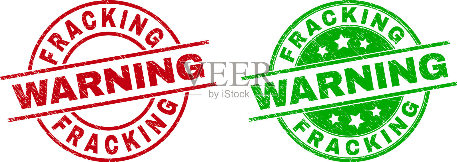 水力压裂警告圆形密封使用橡胶表面插画图片素材