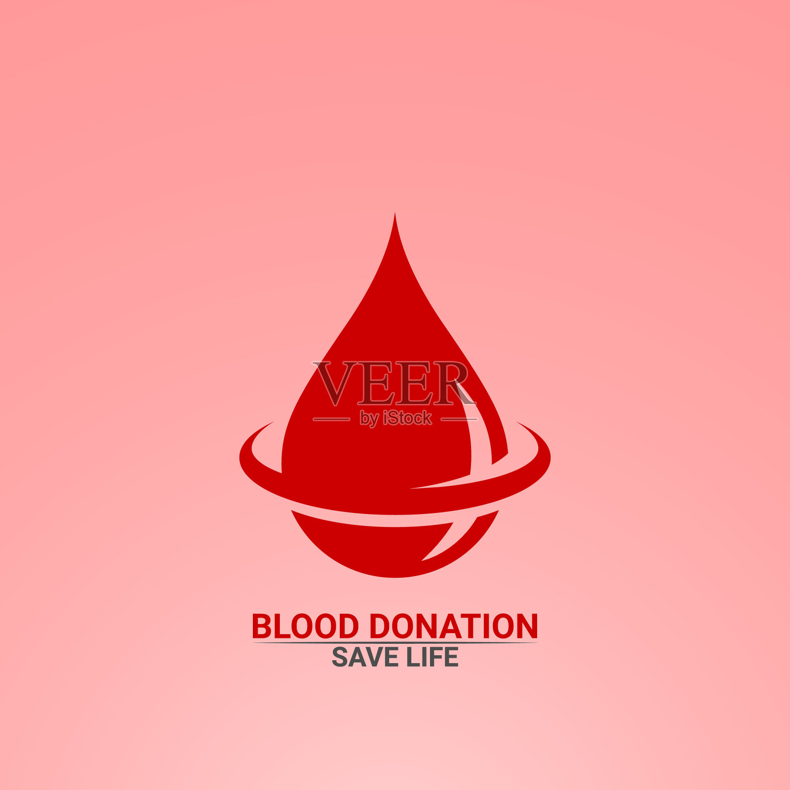 血滴标志献血拯救生命插画图片素材