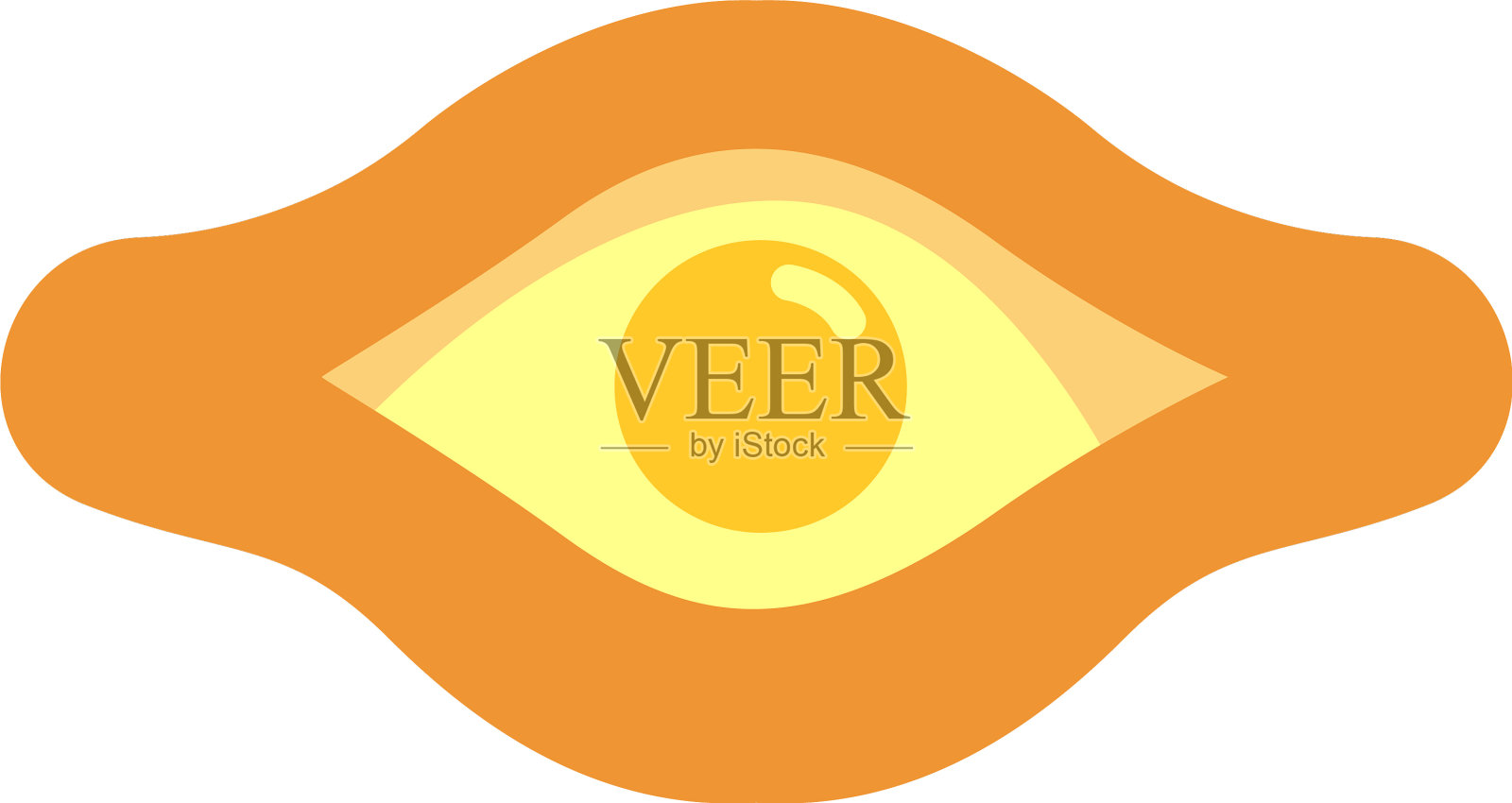 在白色背景下的糕点鸡蛋插画图片素材