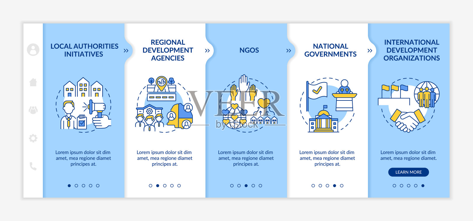 社会单位发展计划水平在登机矢量模板插画图片素材