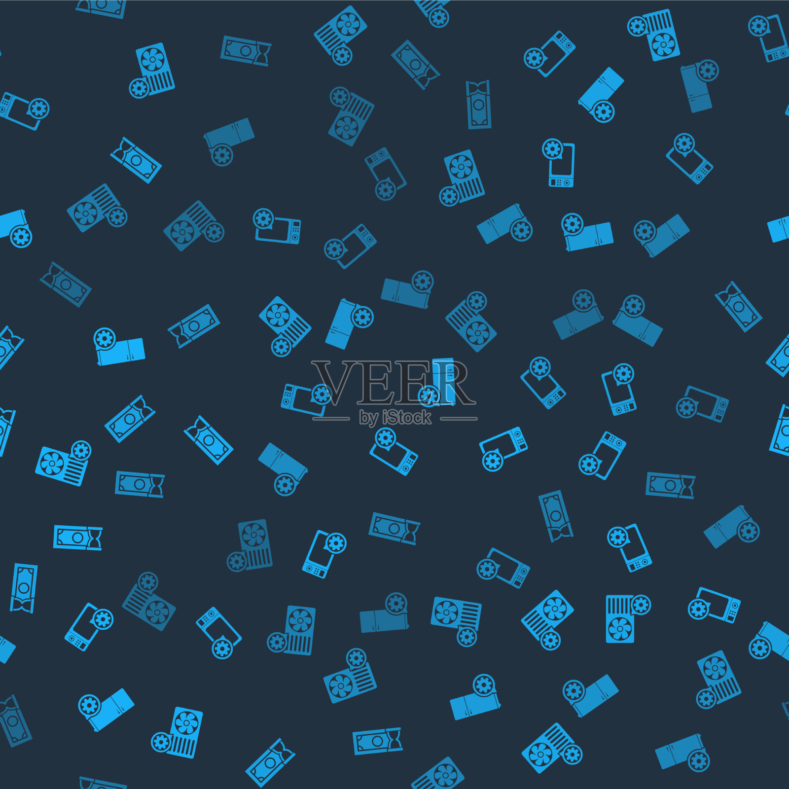 设置空调设置微波炉图标素材