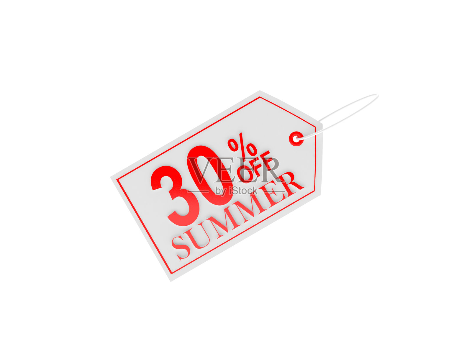 30%的夏季折扣价格标签照片摄影图片