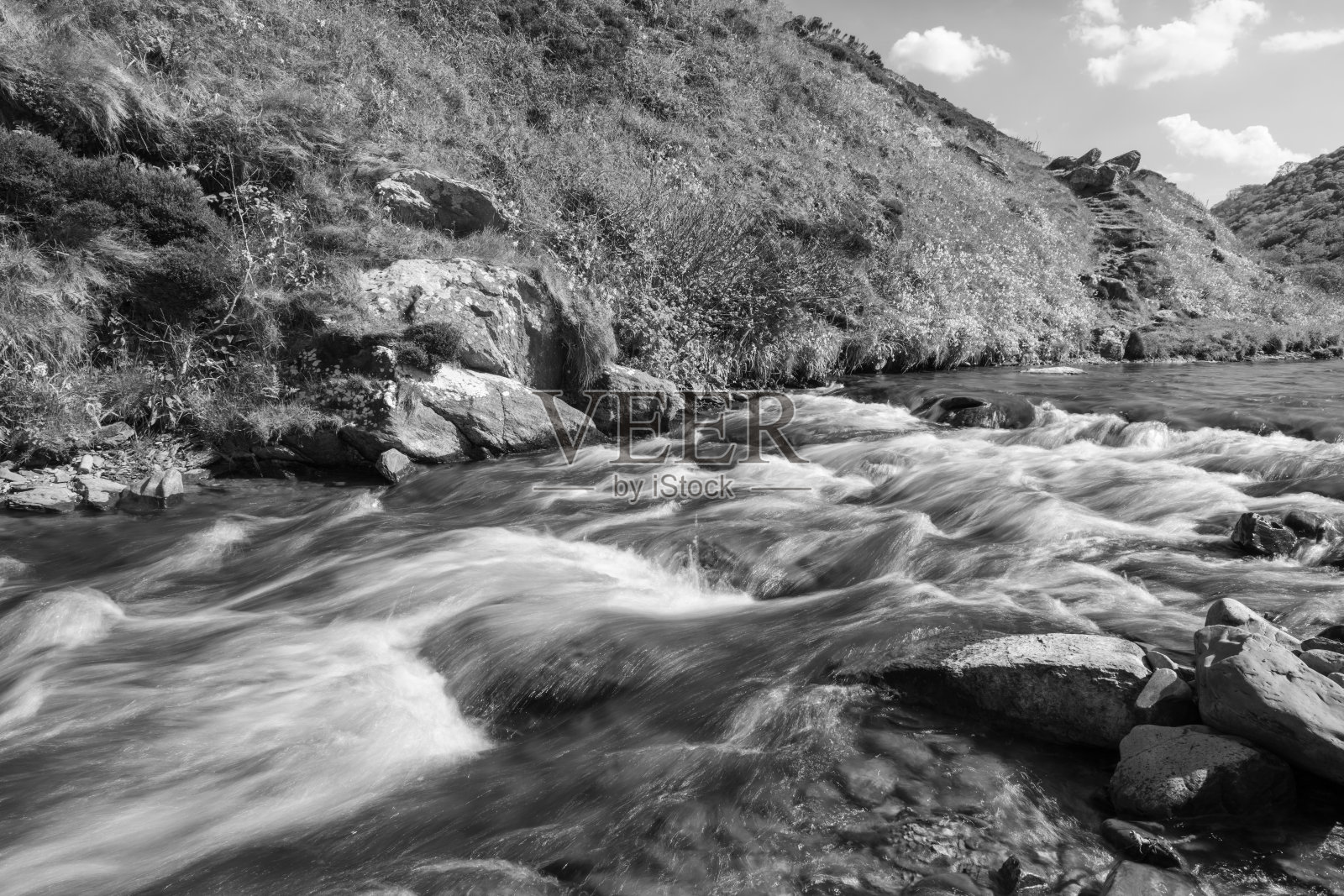 德文郡的Heddons Mouth照片摄影图片