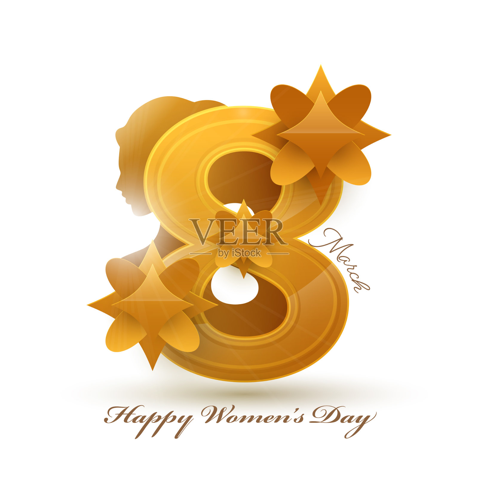 金八号带着鲜花进行曲插画图片素材