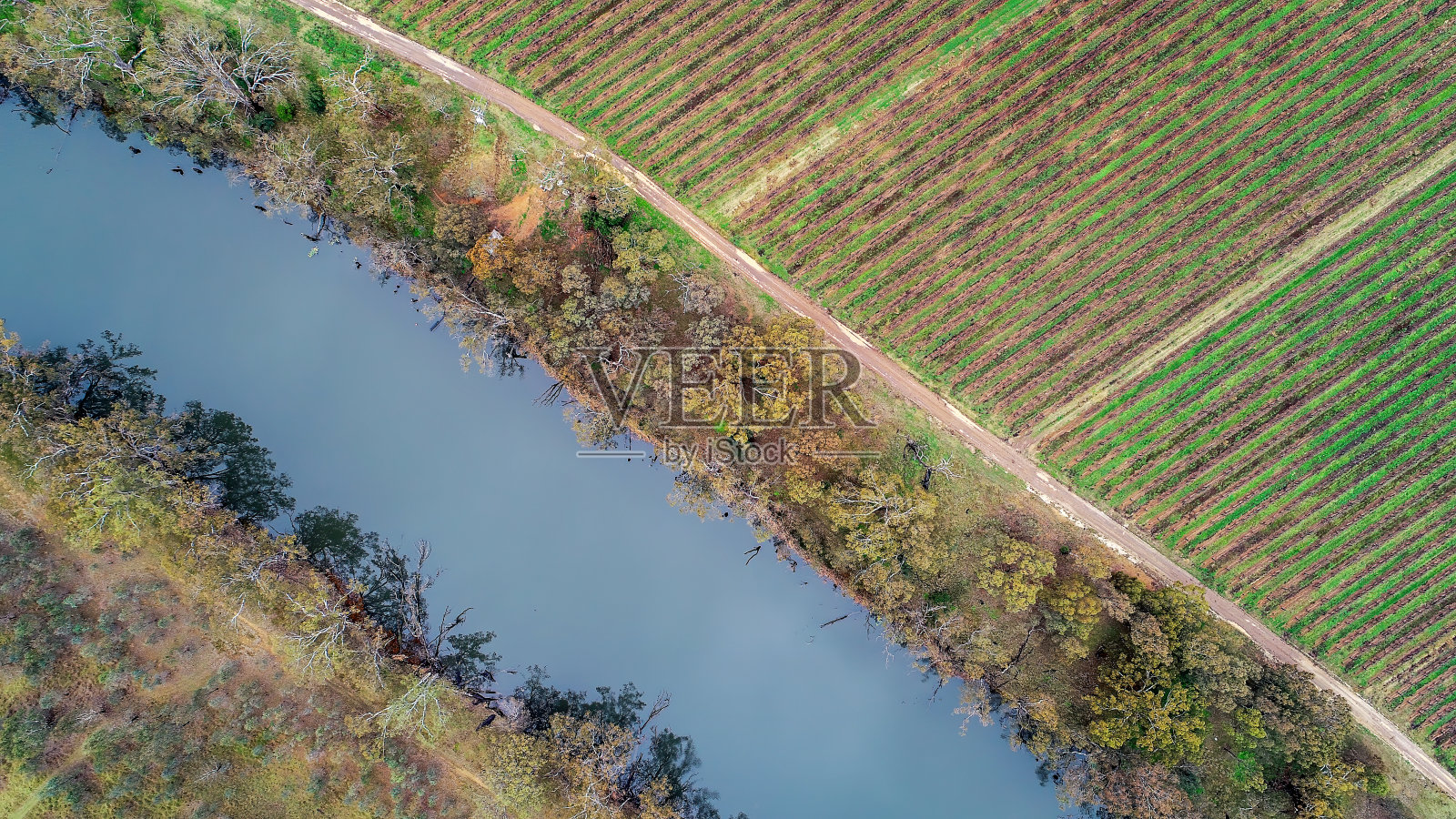 Goulburn河空中照片摄影图片