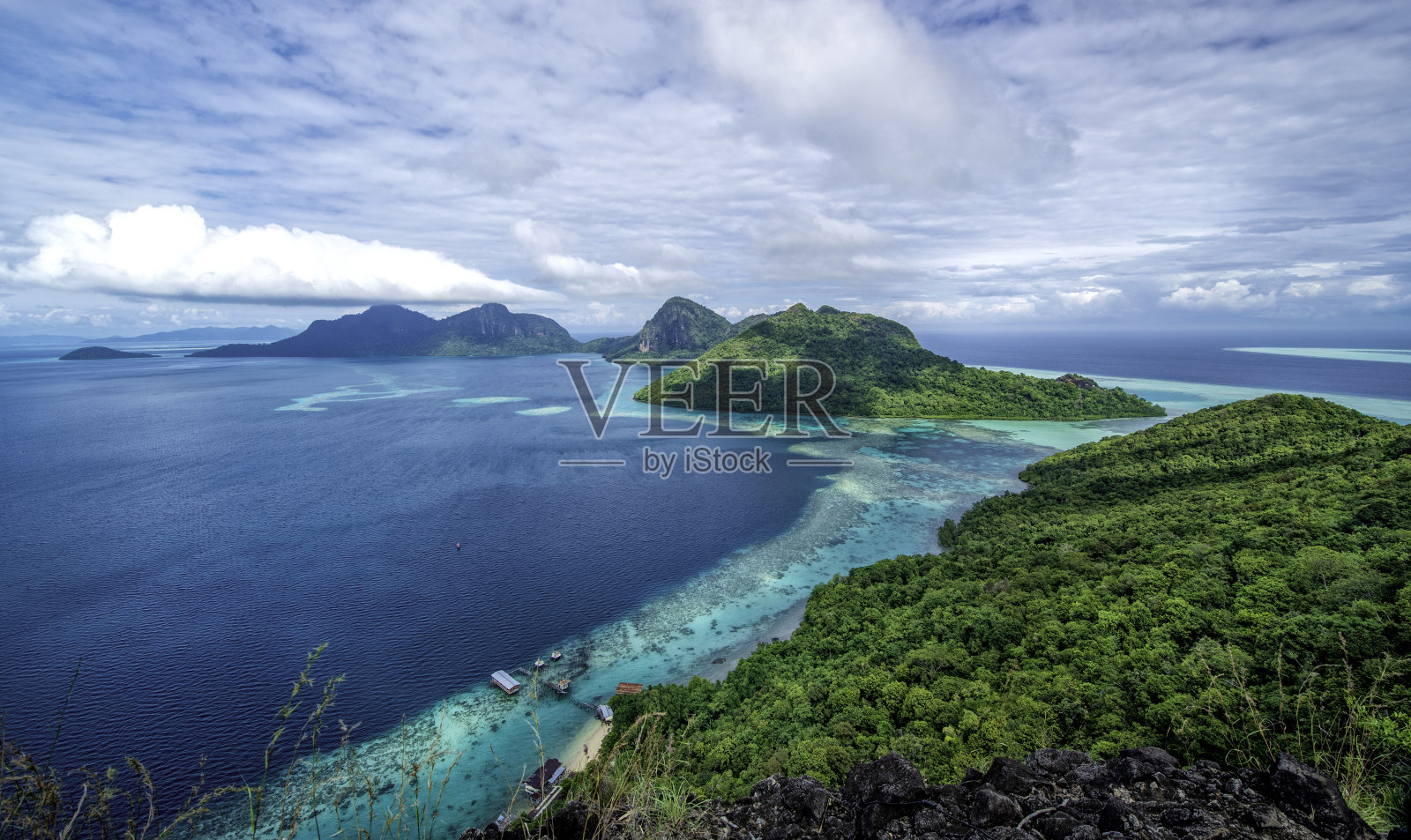 Bohey Dulang, Tun Sakaran海洋公园，semorna, Sabah照片摄影图片