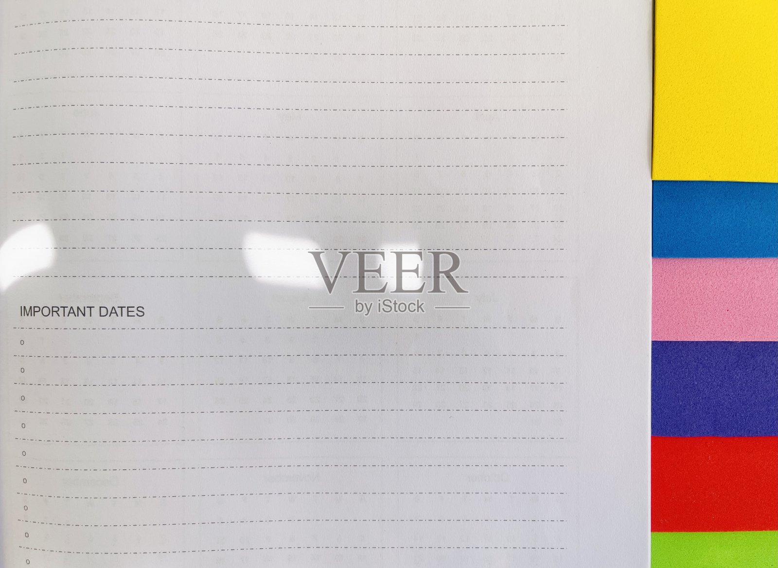 重要日期的页面照片摄影图片