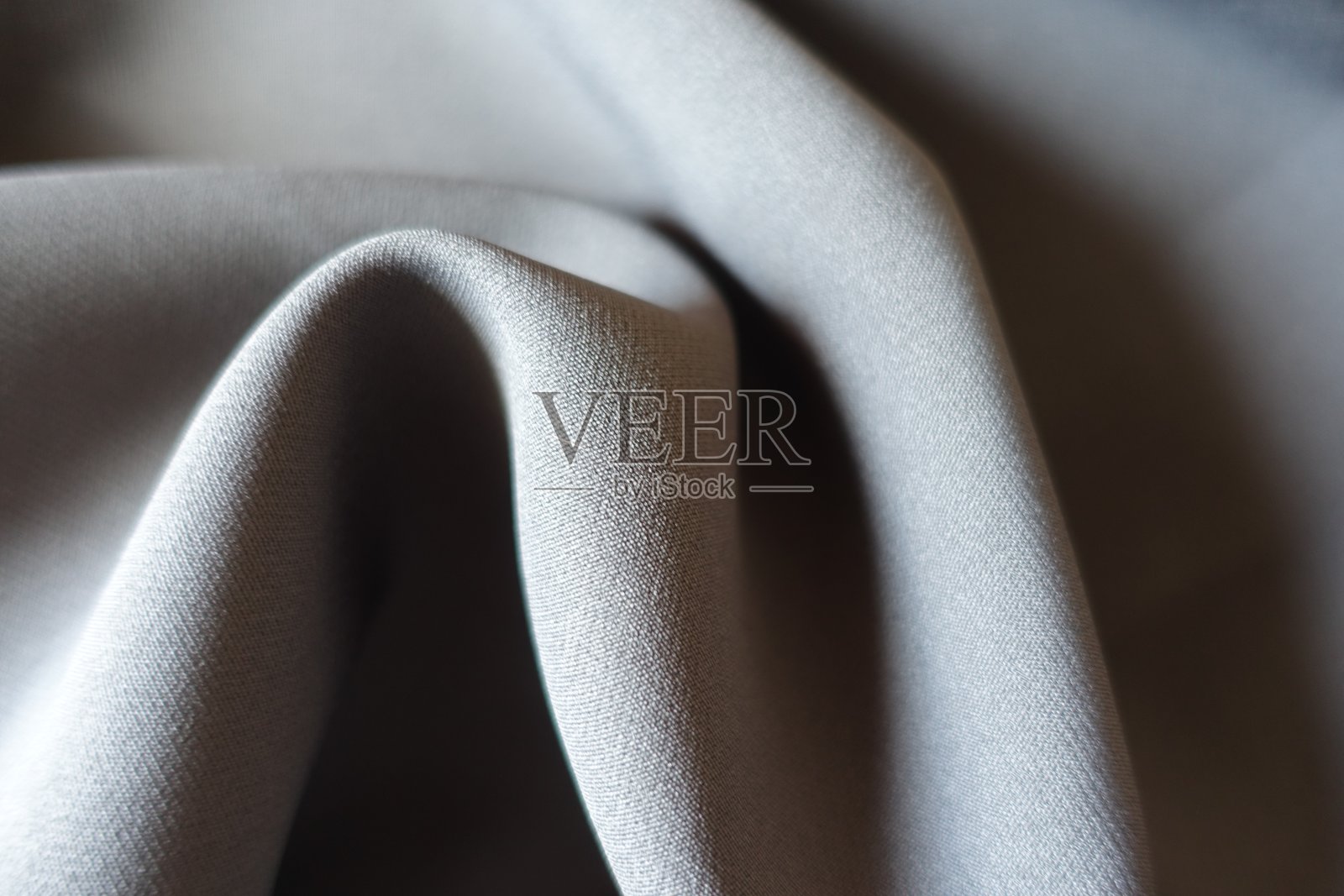 波纹简单的深灰色粘胶和聚酯织物照片摄影图片