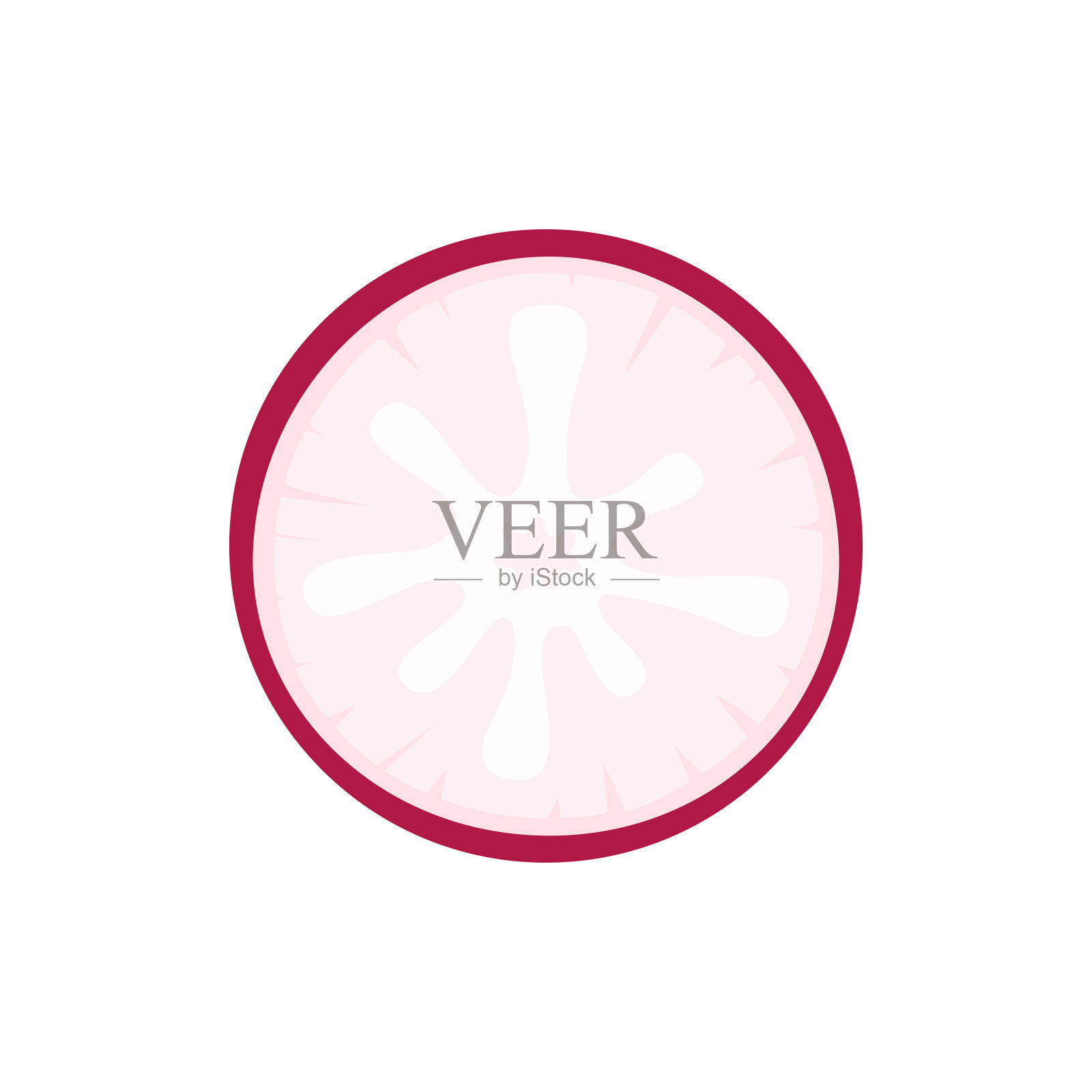 孤立在白色背景上的一片萝卜插画图片素材